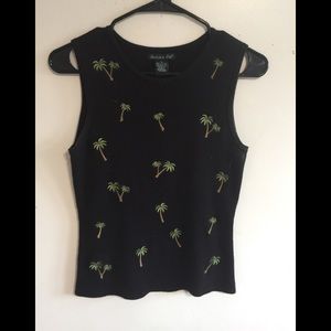 EAGLE’S EYE EMBROIDERED PINEAPPLE SWEATER SZ S